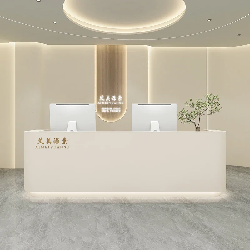 Роскошная мебель для офиса эстетический салон стойка регистрации современный