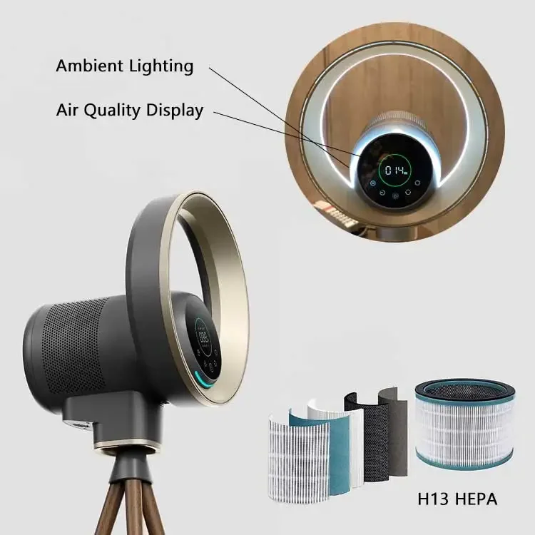 Ventilador Sin Aspas с цифровым дисплеем умный безлистный вентилятор безлопастной