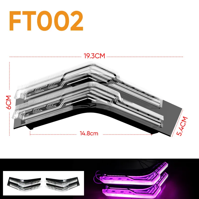 INNOVA new reborm 5D diamond красочный PMMA светильник guide phantom WRGB угловой фонарь поворота