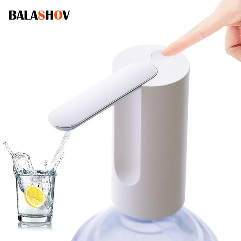 

Electric Water Bottle Pump Portable Automatic USB Water Dispenser Pump Foldable Button Control Drinking Water Pump Foy Home