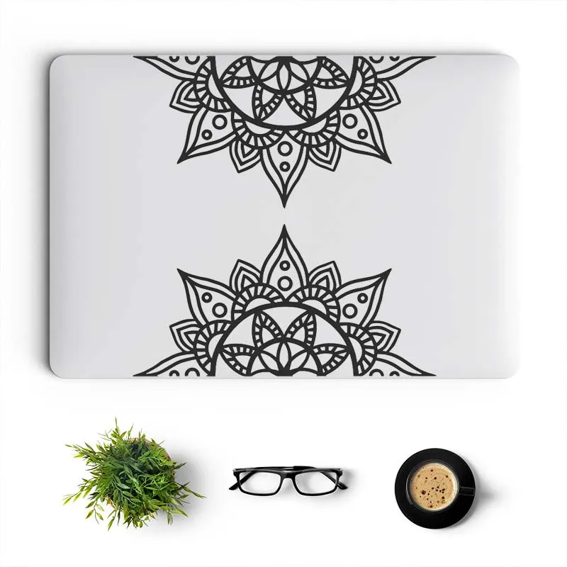 

Винтажная Цветочная Виниловая наклейка для ноутбука Macbook Pro 14 16 Retina Air 13 15 дюймов Mac Cover Skin Tablet PC Notebook, декоративная наклейка