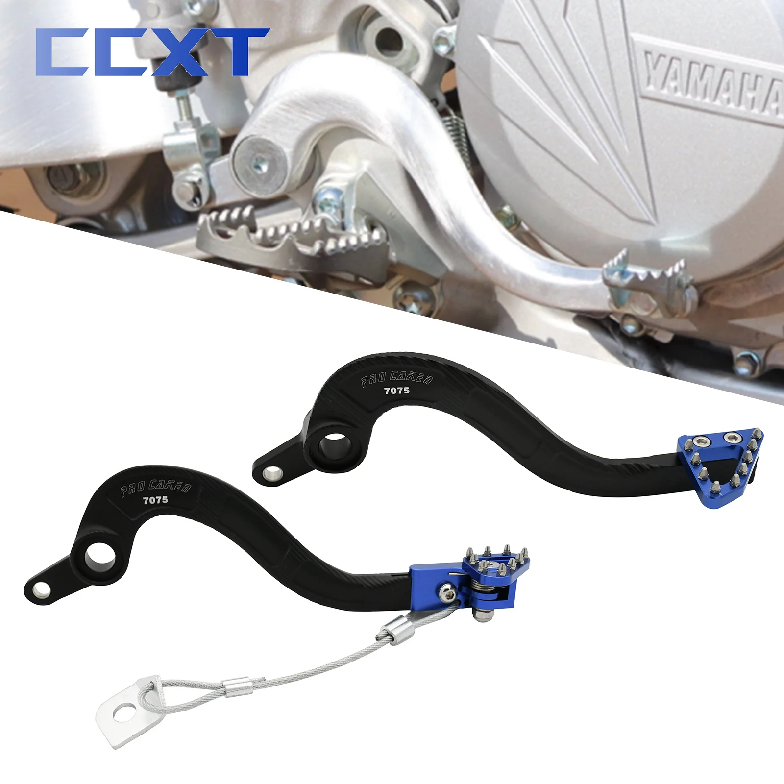 

Запчасти для мотоциклов Yamaha YZ 450F 450FX WR 450F YZ450F YZ450FX WR450F 2010-2020 CNC кованый гибкий Задний рычаг педали тормоза