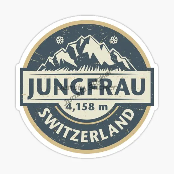 Фото Швейцария JUNGFRAU автомобильная наклейка мотоцикл виниловый бампер грузовик автомобиль стена комната велосипед фургон окно украсить ПВХ наклейки №2