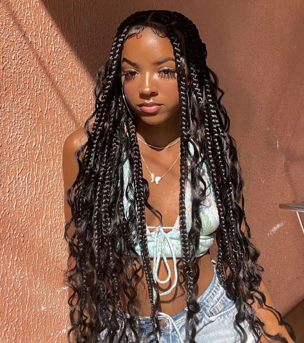 Натуральные косы Бохо насыпью с глубокой волной человеческие волосы для