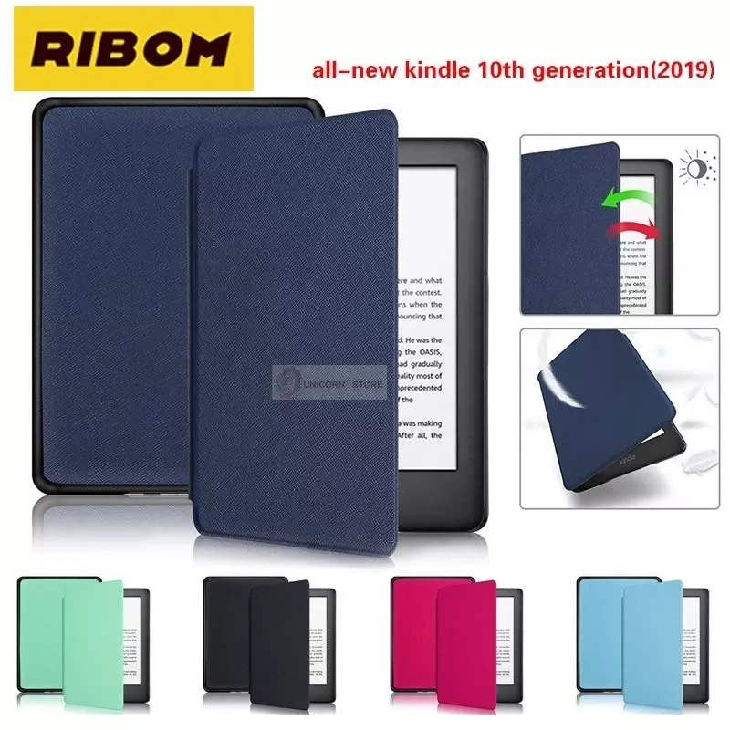 

Чехол-книжка с автоматическим переходом в спящий режим/пробуждением 6-дюймовый кожаный смарт-чехол 2019 10-го поколения с водонепроницаемой от...