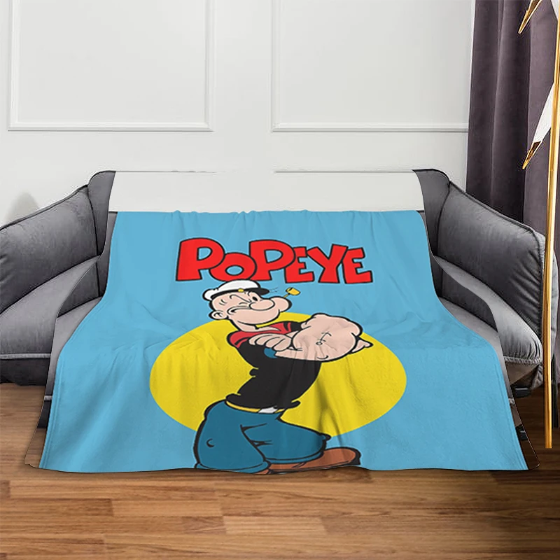 Одеяла для дивана A-Popeyes флисовое одеяло королевского размера постельное белье из