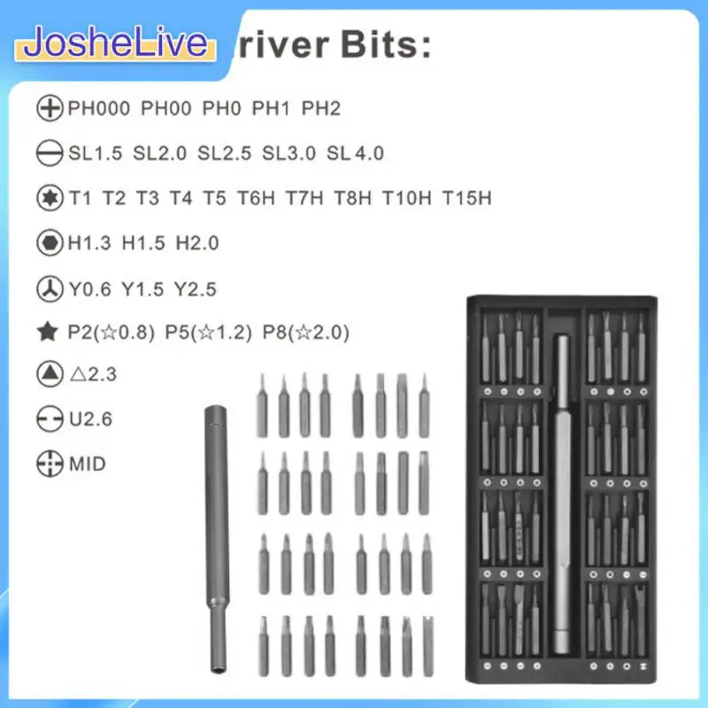 

Simple Screwdriver Set Magnetic Screw Driver Kit Rechargeable High-quality Precision Magnetic Bits Tool Daily Use Dismountable