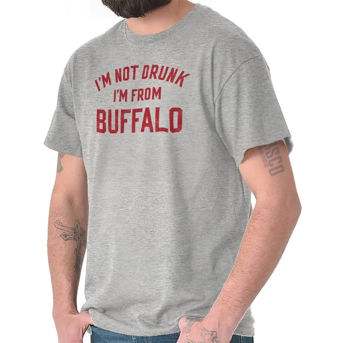 Забавная женская или мужская футболка с круглым вырезом