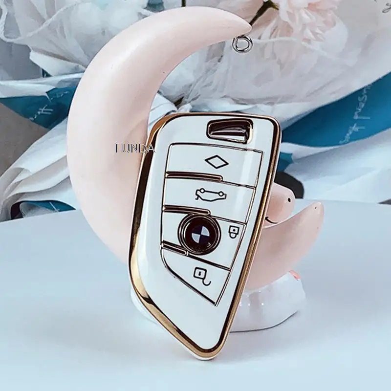 

TPU Car Key Case Cover For Bmw F20 G20 G30 X1 X3 X4 X5 G05 X6 X7 G11 F15 F16 G01 G02 F48 Car Accessories Holder Shell Keychain
