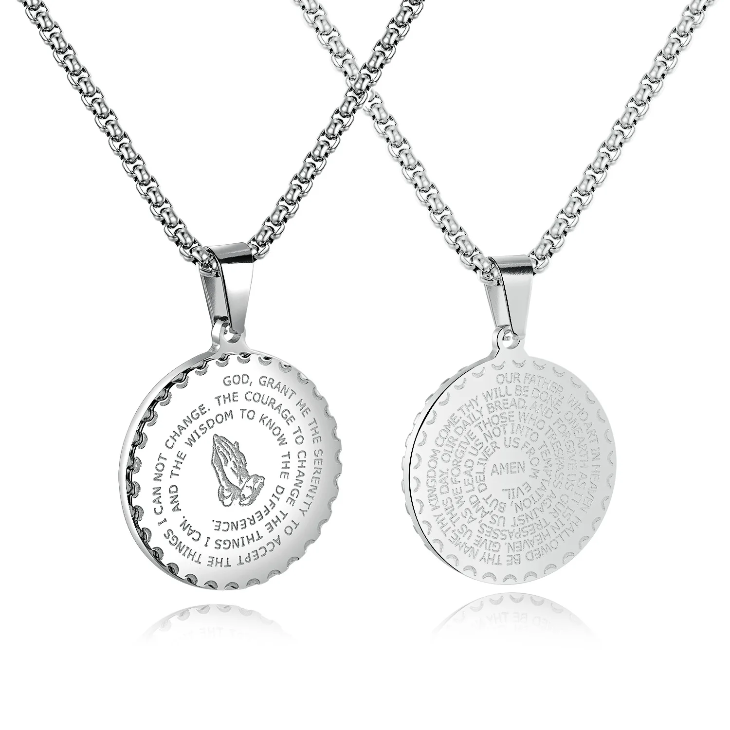 

Titanium Steel Necklace Europe and America Retro Pendant Trend Jewelry