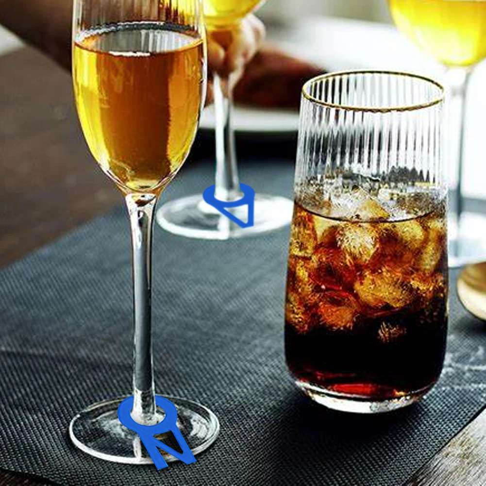 

26 шт./набор, силиконовые наклейки на бокалы