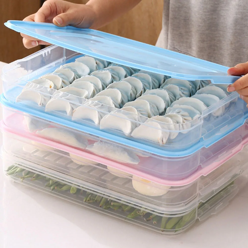 

Food Storage Container Refrigerator Transparent Food Preservation Box Quick-Frozen Single Layer Quick-Frozen Dumpling Pastry Box