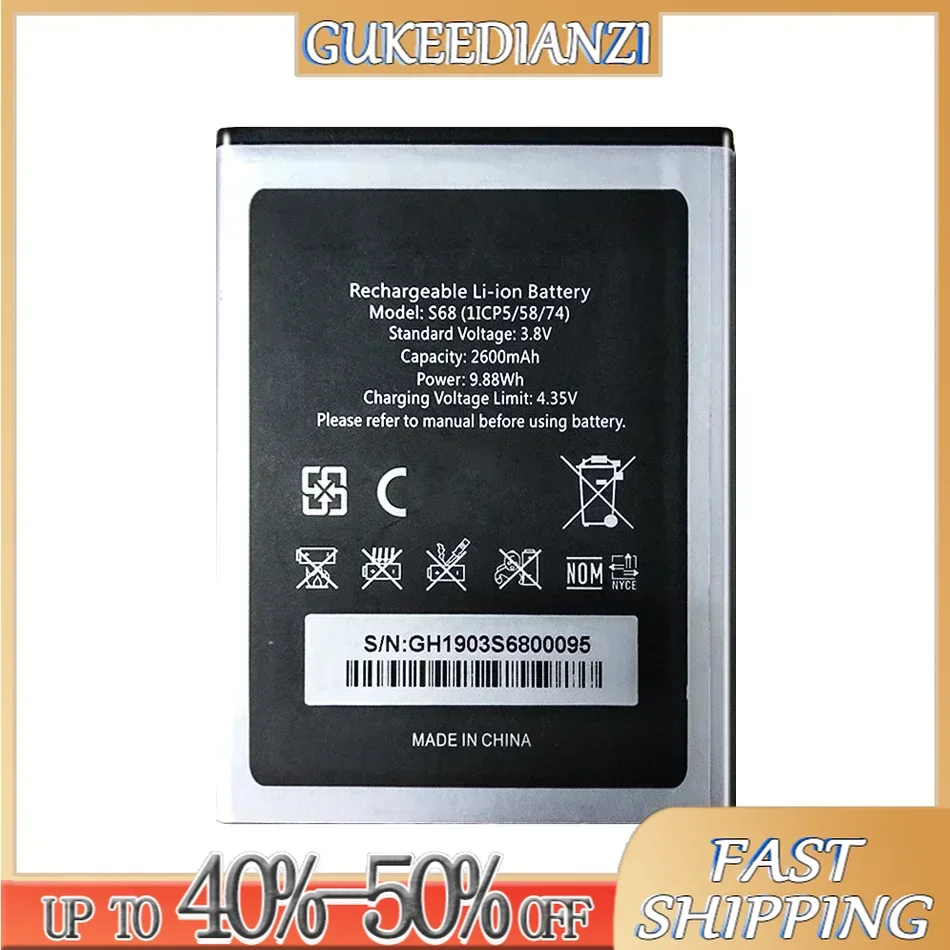 Высококачественная батарея 2600 мАч C 16 C16 Pro для смартфона OUKITEL S68/C16 C16pro Batteria