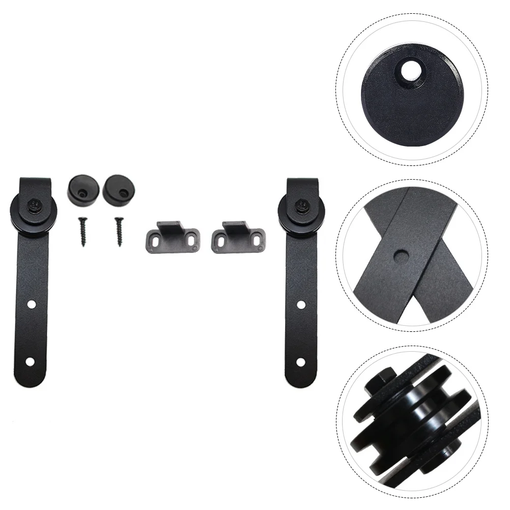 

Barn Door Rail Home Floor Guide Sliding Slide Hanger Accessory Nylon Warehouse Stay Roller Adjustable Rollers