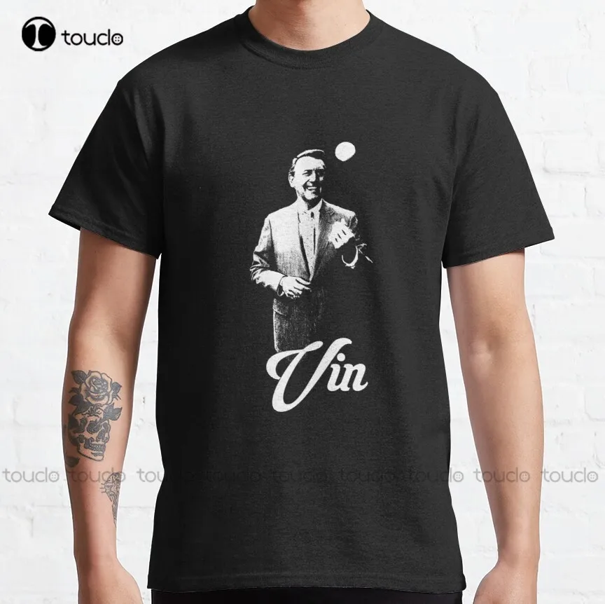 

Vin Scully The Voice Of La Classic T-Shirt Girls White Shirt Outdoor Simple Vintag Casual T Shirts Custom Gift Xs-5Xl Tshirt