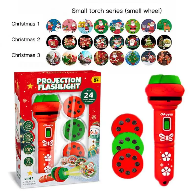 

Luminous Projection Flashlight 24 Pattern Interactive Toy Multi Functional Interest Training Early Education Educational Toys