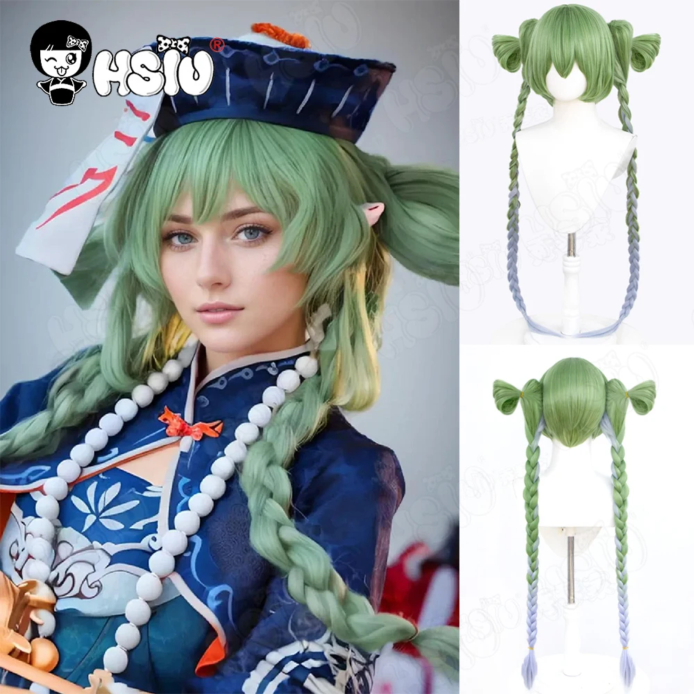 Мику Зомби Косплей Парик Волокно синтетический парик「HSIU」Зеленый смешанный