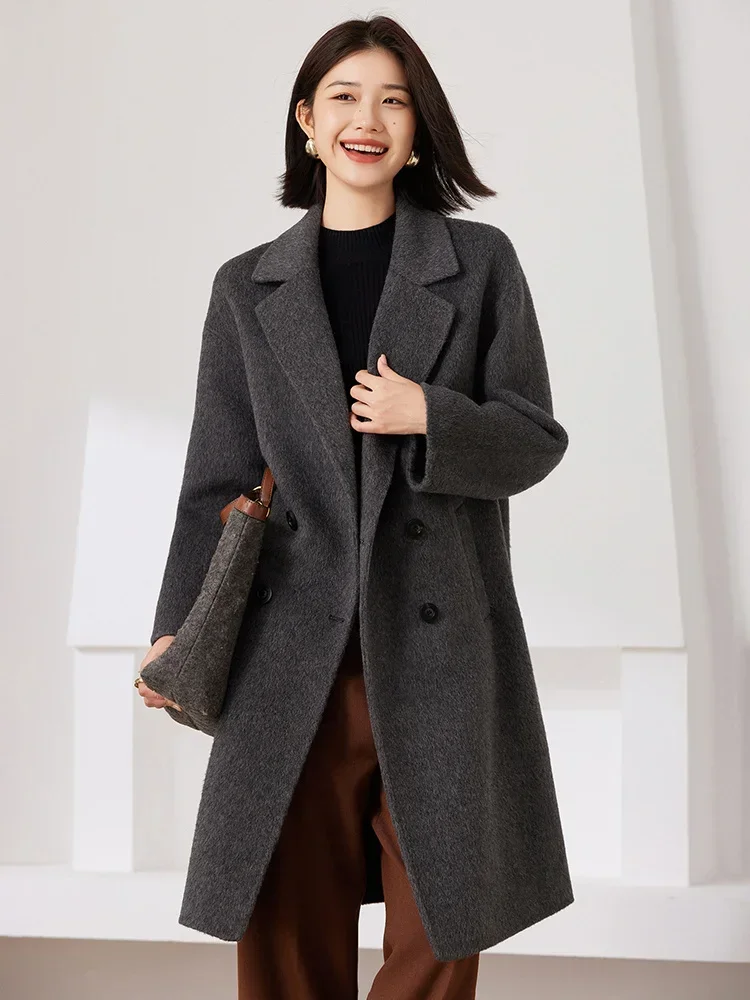 Высококачественное толстое пальто ручной работы из 100% волос яка плотной гладкой