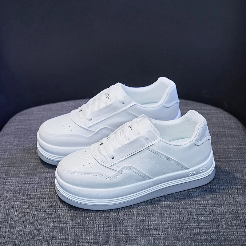 

Fashion Sneakers Women Casual Shoes White Flat Female Lace Up Trainers Women Shoes Student Street Style White Board Shoes