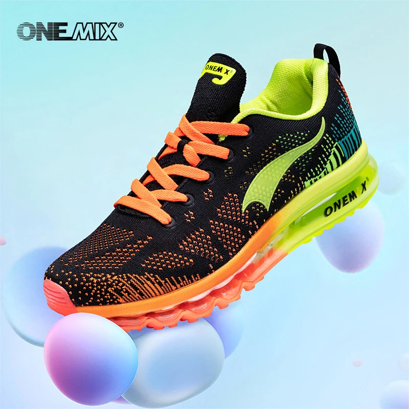 

ONEMIX Men's Sport Running Shoes Ultra Sneakers Breathable Mesh Outdoor Air Cushion Athletic Shoes Music Rhythm Jogging Shoes