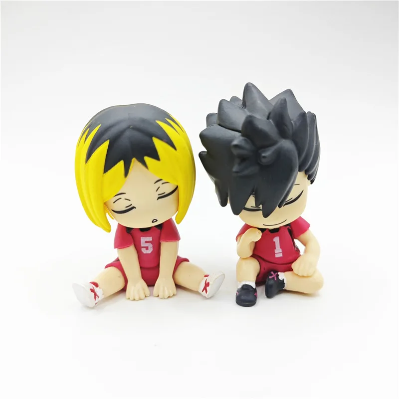 Фото Фигурки Аниме Haikyuu 4 шт., экшн-фигурки Bokuto Kotaro Akaashi Keiji Oikawa Tooru Iwaizumi Hajime, версия Q, ПВХ игрушки, 5 см №3