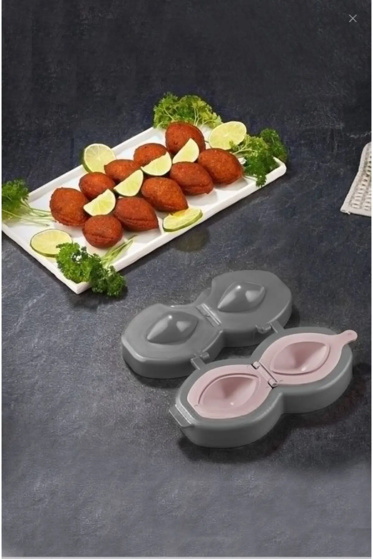 

2021 New Turkish Internal Meatball Machine 1-2-3 Pcs Manual Meatball Mold Fast Meat Grinder Tool Plastic Meatball Stuffing Apparatus Easy Cooking Application Minced Meat Processor Roll Tool Fried Kibbeh