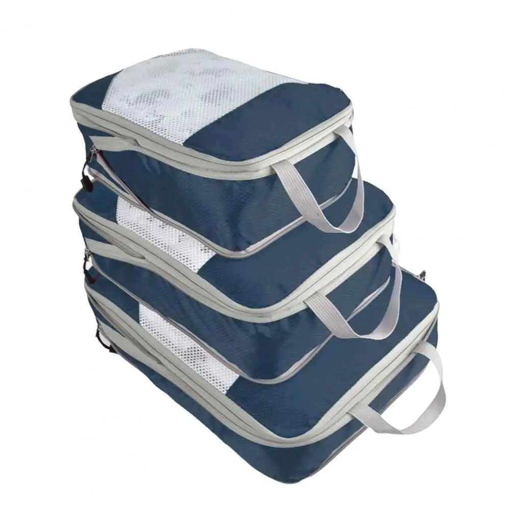 

3Pcs Luggage Storage Bag Foldable Large Capacity Waterproof Nylon Fashion Women Travel Luggage Bag Home Supplies