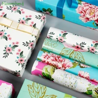 floral flower gift wrapping paper rose gift box wrapping paper bag book paper flower bouquet wrapping paper roll craft paper