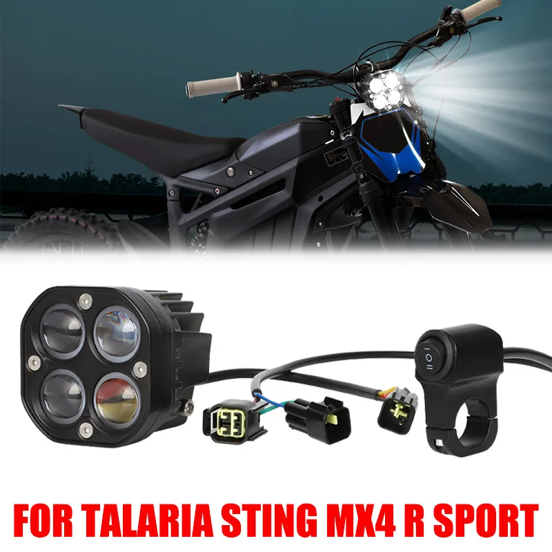 

Обновление для Talaria Sting MX4 R Sport, белая фотолампа, фонарь, переключатель передней фонари, алюминиевая Переключатель ВКЛ/ВЫКЛ