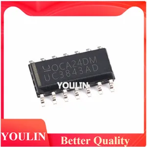 20pcs New original genuine UC3843ADTR SOP-14 voltage regulator DC switch controller