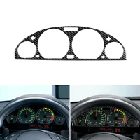 car styling real carbon fiber steering wheel dashboard panel cover frame trim for bmw 3 series e46 1998 2002 2003 2004 2005