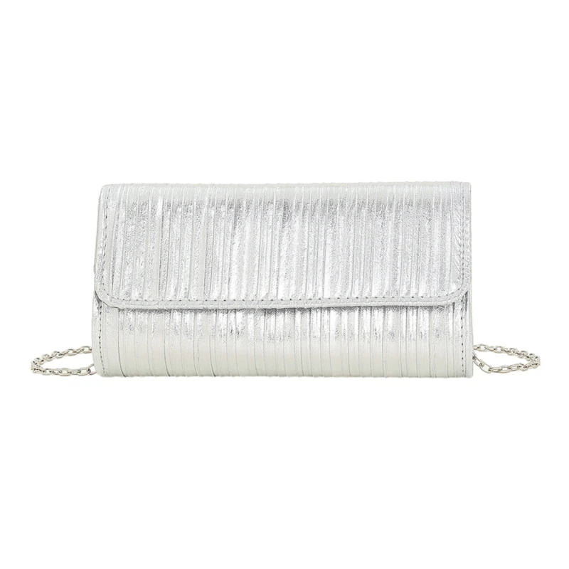 

Sophisticated Vertical Pleated Crossbody Bag for Special Occasions Handbags