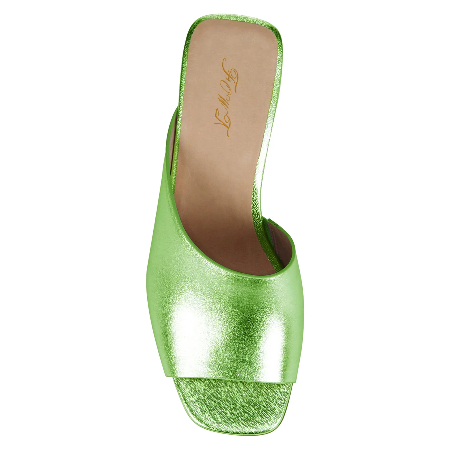 Patent Leather High Thin Heels Women's Slippers SquareToe Outside Sandals Ladies Mature Sexy Summer Shoes Big Size 43 45 FOWT