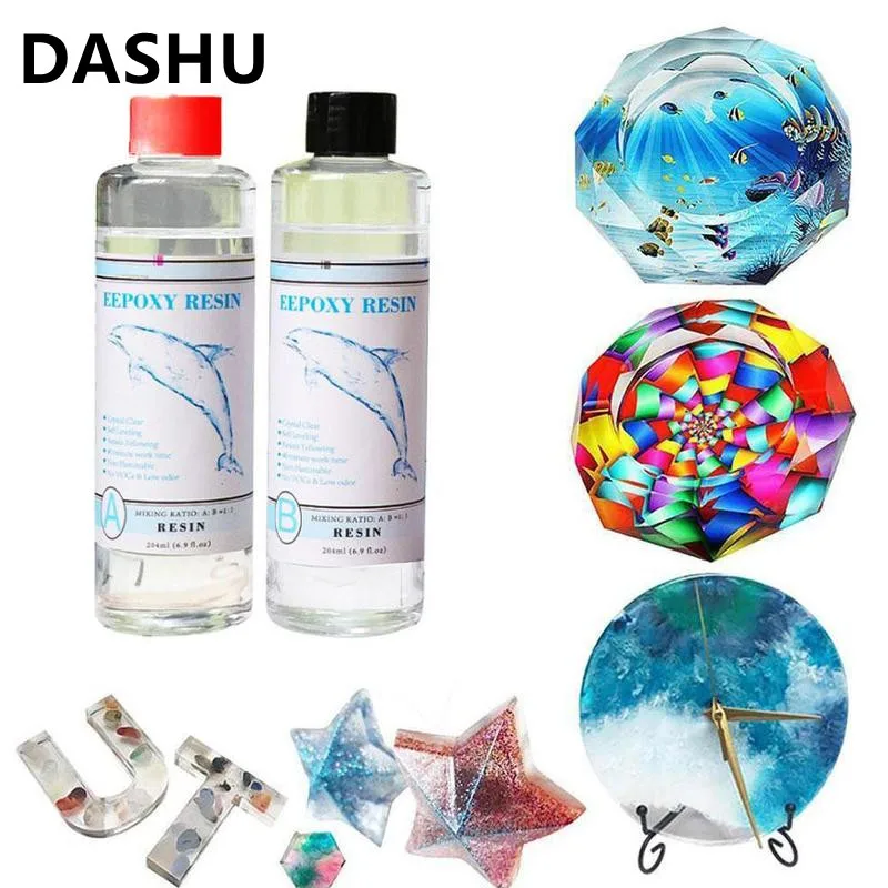 Набор эпоксидной смолы DASHU прозрачный клей-герметик отвердитель товары для