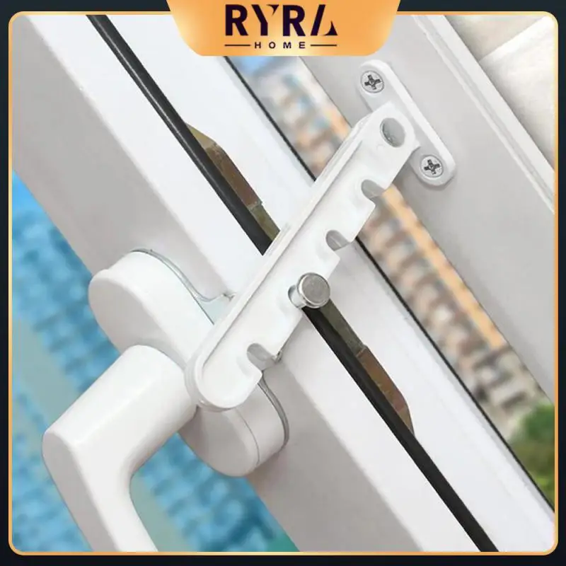 

Adjustable Stay Position Stopper Limiter Protector Wind Hook Latches Window Security Wind Brace Child Proof Door