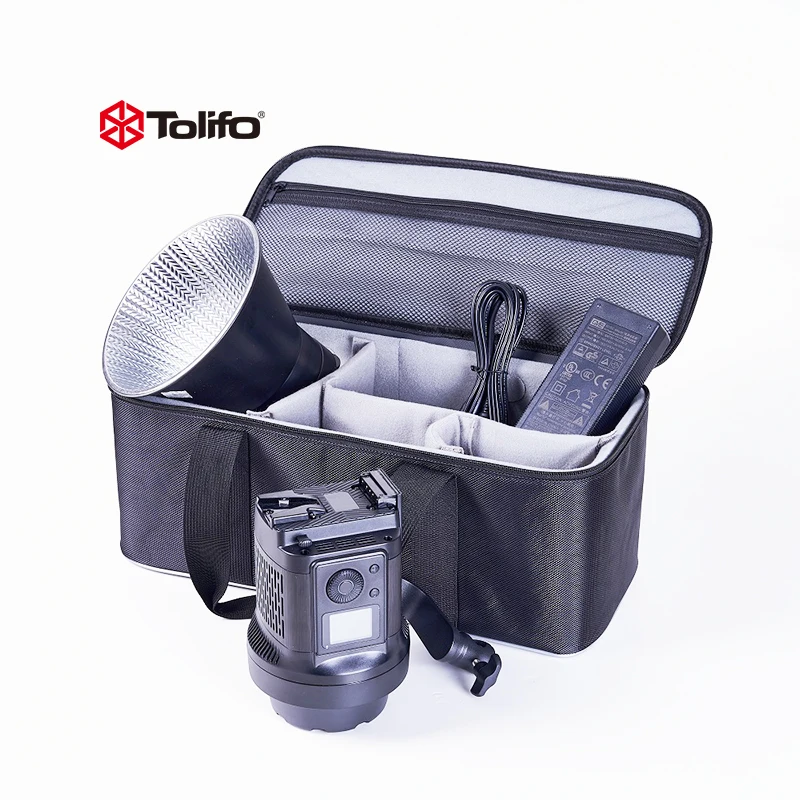 

TOLIFO 120W 5600k Ra96 Led Photography Video Studio Light Led Mono light For Outdoor Shooting