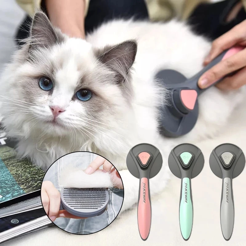 

Cat Comb Brush New Pet Grooming Comb Self-cleaning Comb Dog Needle Comb Comfortable Remove Floating Hair Beauty Products