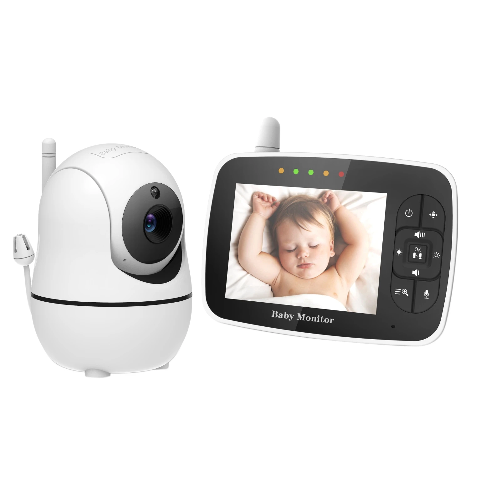 

3.5 Inch Baby Monitor With 720P HD Camera Can Remote Pan Tilt Zoom Camera With Night Vision Temperature Camera
