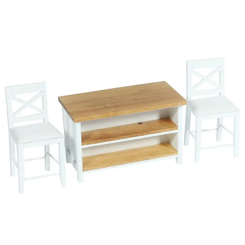 

1/12 миниатюрный кукольный домик, деревянные стулья для обеденного стола, мебель для кухни в современном стиле, кукольный домик, Декор, детска...