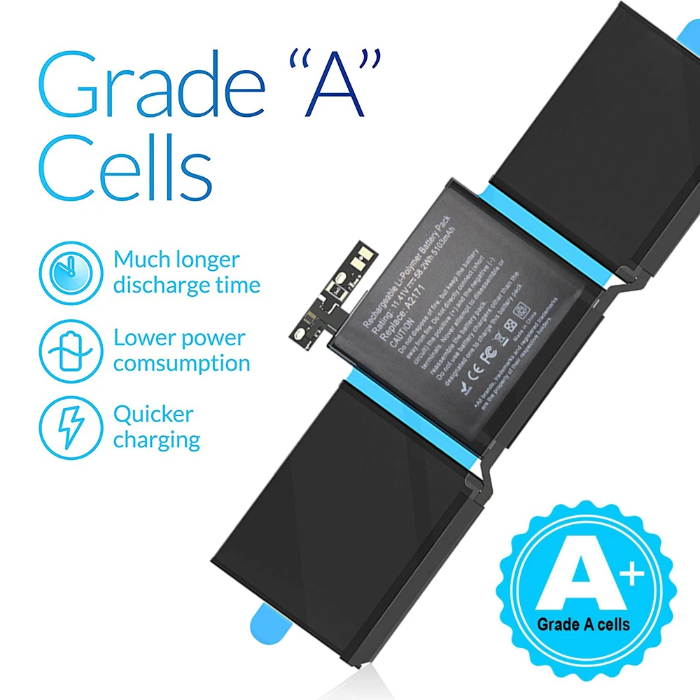 LISCN 58 2 Втч A2171 Аккумулятор для ноутбука Apple MacBook Retina 13 3 дюйма A2159 (2019 года) A2289 (2020 год)