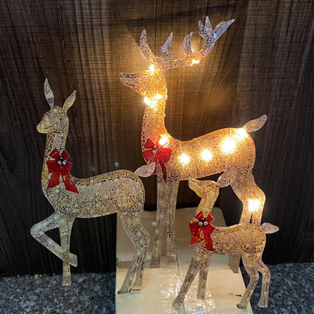 

Светодиодный светильник в виде оленя с кнопкой и аккумулятором, многоцелевой светильник в виде рождественского оленя, оленя, светящаяся ст...