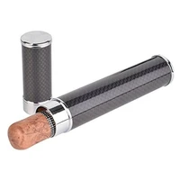 carbon fiber cigar case tube super slim light cigar carrying holders travel cigar holder tube humidor box smoking accessories