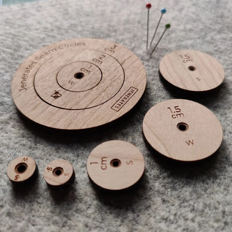 Круги для швов Jenerates набор игрушек шаблонов квилтинга с деревянными кругами