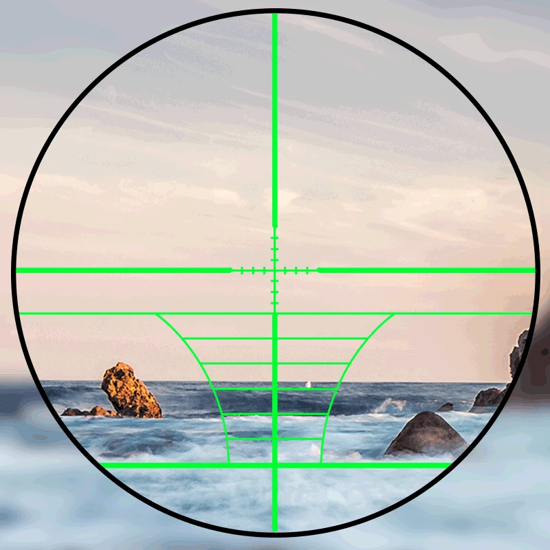 Тактическая прицел DIANA 6-24x50 AOE зеленая красная точка стандартное снайперское