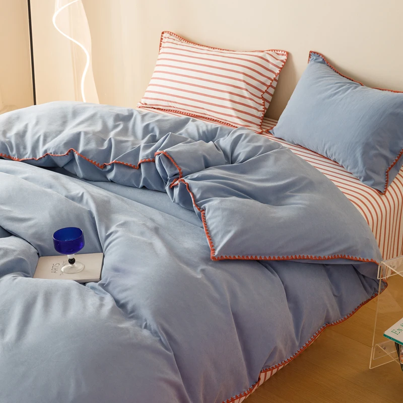 

Комплекты постельного белья в желтую полоску, пододеяльник, простыня, наволочка, полная королева, постельное белье, пододеяльники для взрослых и детей, без наполнения