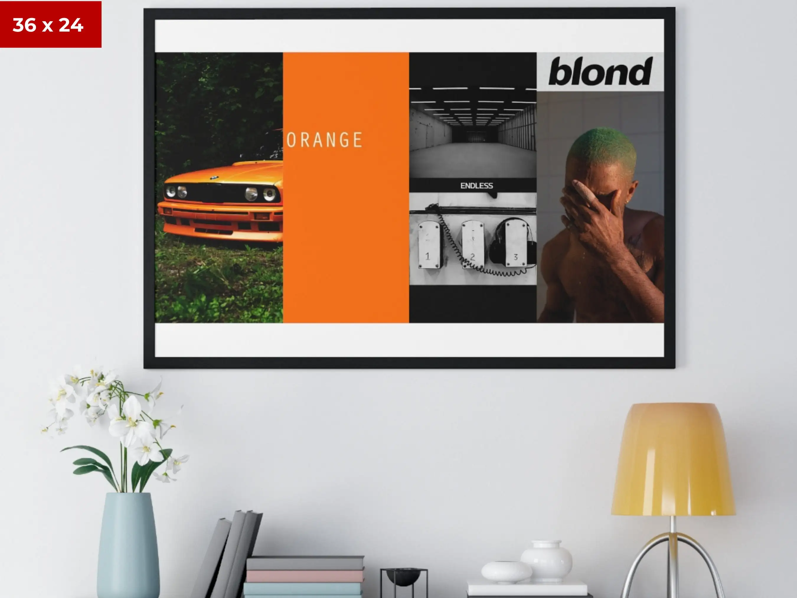 Постер в скандинавском стиле Pop Frank блонд Рок Хип-хоп Миллер комикс музыкальный