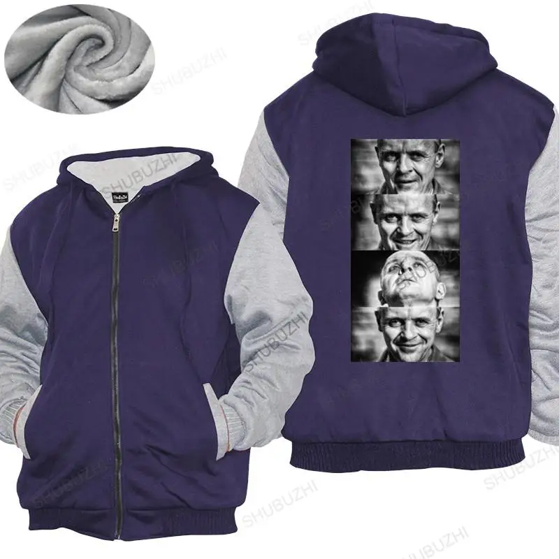 

men brand hoodies winter cotton warm coat Dr Hannibal Lecter Movie Villian Silence Of The Lambs Parody Fan hoodies
