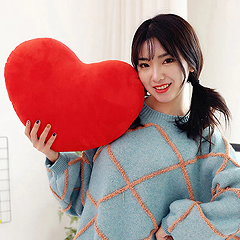 

15/30cm Plush Cute Pillow Toys for Lover Kids Friends Festival Kids Friends Gift Soft Plush Stuffed Red Love Heart Shape Pillow