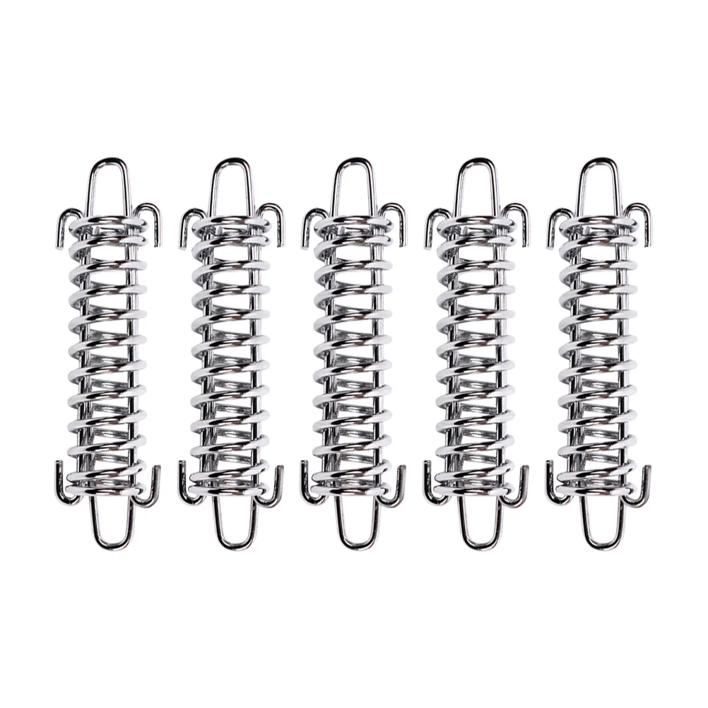 

5 Pcs Outdoor Shade Canopy Wind Rope Buckle Spring Hook Steel High Strength Tent Fixed Camping gadgets and accessories Climbing