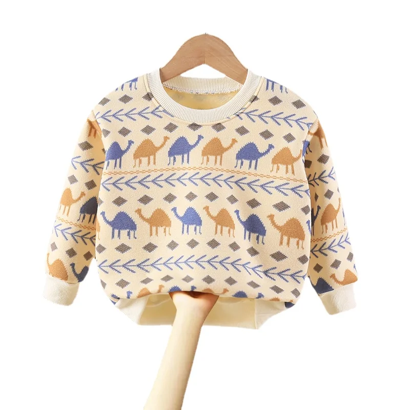 

Autumn Winter New Kids Boys Girls Sweaters Knitting Pullovers Baby Jumpers Cartoon Children Cardigans Clothes Baby Boy Sweater